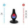 SILEXD Model 2 - hőre reagáló szilikon anál plug (fekete) - S