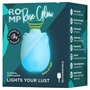 ROMP Rose Glow - léghullámos csiklóizgató (kék)