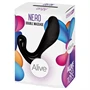 Alive Nero - akkus prosztatavibrátor (fekete) - 7 cm