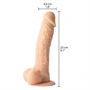 Willie City Luxe - élethű szilikon dildó (testszínű) - 23 cm