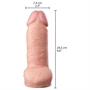 Willie City - vastag élethű dildó (testszínű) - 24,5 cm
