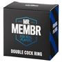 MR.MEMBR - dupla pénisz- és heregyűrű (fekete)