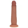 RealRock - dupla sűrűségű élethű dildó (napbarnított) - 20,5 cm