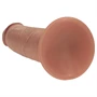 RealRock - dupla sűrűségű élethű dildó (napbarnított) - 20,5 cm