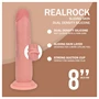 RealRock - dupla sűrűségű élethű dildó (testszínű) - 20,5 cm