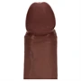 RealRock - dupla sűrűségű élethű dildó (barna) - 20,5 cm