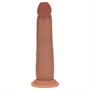 RealRock - dupla sűrűségű élethű dildó (napbarnított) - 18,5 cm