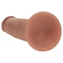 RealRock - dupla sűrűségű élethű dildó (napbarnított) - 18,5 cm