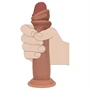 RealRock - dupla sűrűségű élethű dildó (napbarnított) - 18,5 cm