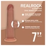 RealRock - dupla sűrűségű élethű dildó (napbarnított) - 18,5 cm
