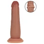 RealRock - dupla sűrűségű élethű dildó (napbarnított) - 15,5 cm