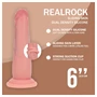 RealRock - dupla sűrűségű élethű dildó (testszínű) - 15,5 cm