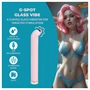 Loveline - G-pontos üveg vibrátor (rózsaszín)