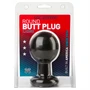 Doc Johnson The Classic - kerek anál plug (fekete) - L