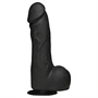 Doc Johnson The Perfect Cock - élethű dildó (fekete) - 19 cm