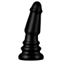 BUTTR Tactical II - óriás anál plug (fekete) - 26 cm