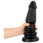 BUTTR Tactical II - óriás anál plug (fekete) - 26 cm
