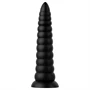 BUTTR Caterpiller - óriás anál plug (fekete) - 29 cm