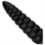 BUTTR Caterpiller - óriás anál plug (fekete) - 29 cm