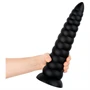 BUTTR Caterpiller - óriás anál plug (fekete) - 29 cm
