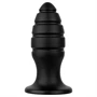BUTTR Aftershock - óriás anál plug (fekete) - 23 cm