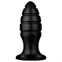 BUTTR Aftershock - óriás anál plug (fekete) - 23 cm