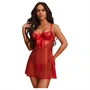 Obsessive Gifty - babydoll és tanga szett (piros)