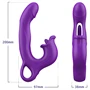 Erospace Sweet Play - nyelves csiklóizgató és bólogató G-pont vibrátor (lila)