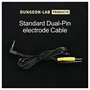 DG-LAB - elektródakábel 2,5 mm-es jackről 2 mm-es tüskékre (fekete)