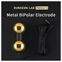 DG-LAB BiPolar B - kétpólusú, homokóra alakú fém elektróda (arany)