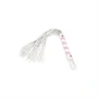 White & Pink Leather Flogger