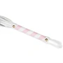 White & Pink Leather Flogger
