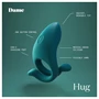 Dame Hug - állítható vibrációs péniszgyűrű (zöld)