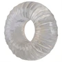 Pulselock Cocktura - bordázott TPE péniszgyűrű (átlátszó) - 19mm
