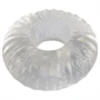 Pulselock Cocktura - bordázott TPE péniszgyűrű (átlátszó) - 19mm