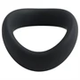 Pulselock Cocktura - csavart szilikon péniszgyűrű (fekete) - 47,5mm