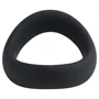 Pulselock Cocktura - csavart szilikon péniszgyűrű (fekete) - 47,5mm