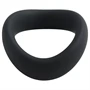 Pulselock Cocktura - csavart szilikon heregyűrű (fekete) - 5cm