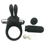 Pulselock Vantr - vibrációs nyuszis péniszgyűrű (fekete) - 30mm