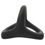 Pulselock Taur - Y-formájú pénisz- és heregyűrű (fekete) - S