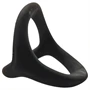 Pulselock Taur - Y-formájú pénisz- és heregyűrű (fekete) - S