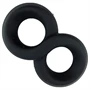 Pulselock Taur - dupla pénisz- és heregyűrű (fekete) - 20mm