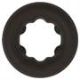 Pulselock Cocktura - pöttyös szilikon péniszgyűrű (fekete) - 27mm