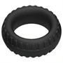 Pulselock Forge - abroncs mintás szilikon péniszgyűrű (fekete) - 30mm
