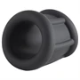 Pulselock Cocktura - fekete bordázott szilikon péniszgyűrű (30 mm)